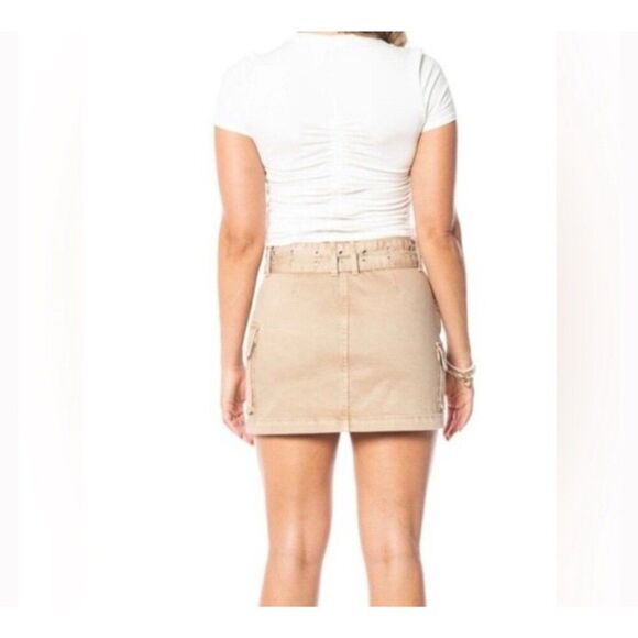 NEW Juicy Couture Bratz Pink Pantheress Retro Trashy Y2K Brown Cargo Mini Skirt - Picture 5 of 12